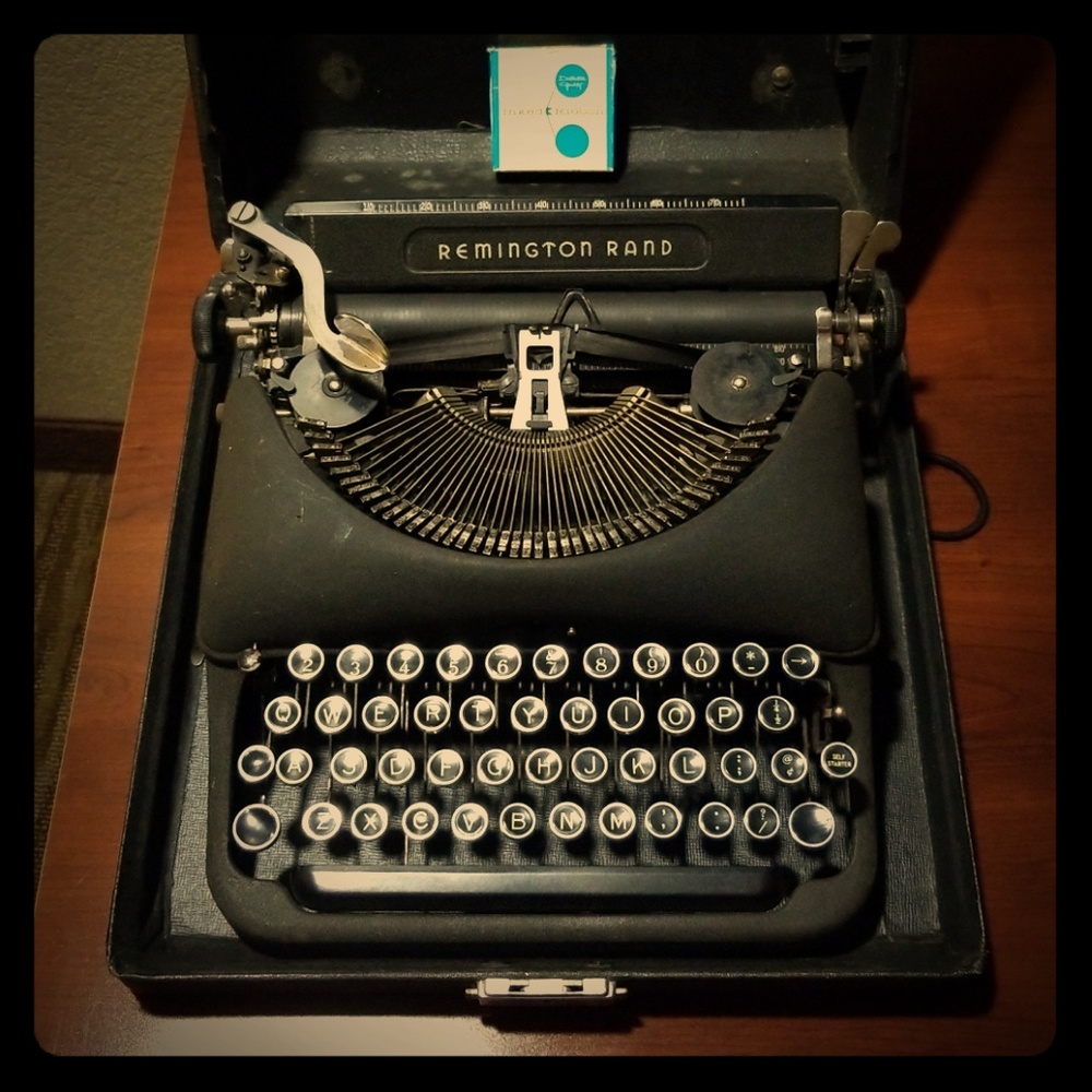Remington rand antique typewriter
